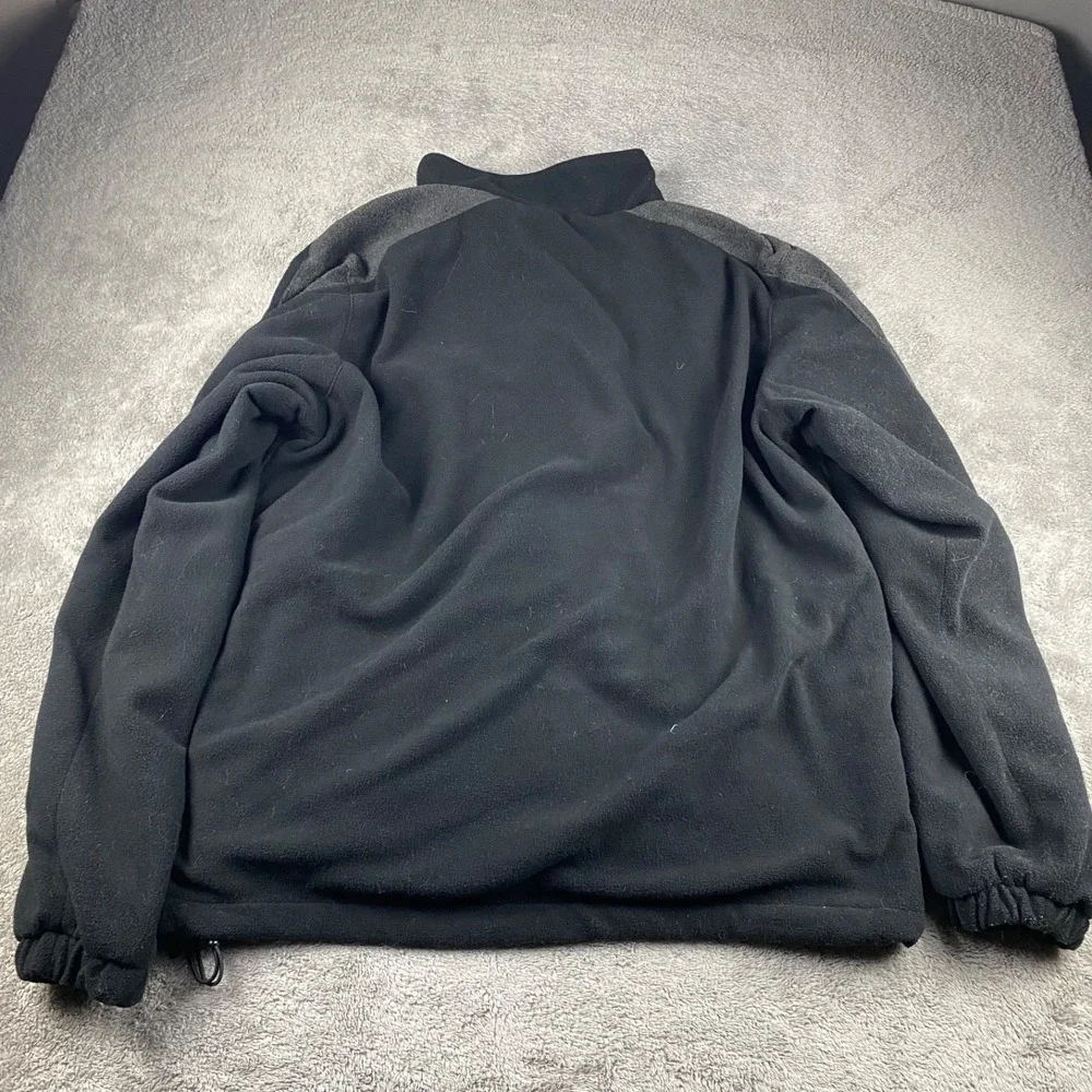 NFL Pittsburg Steelers Fleece Jacket Full Zip Mens Large Black
